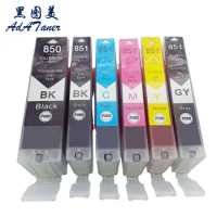 PGI-850XL PGI850XL CLI-851 CLI 851 Color Compatible Inkjet Ink Cartridge For Canon Pixma IX6880 MG5480 MG5680 MG6380 Printer