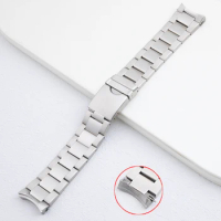 316L Quality Solid Stainless Steel Wristband For T120 Watchband 22mm Fit For Tissot Strap T120417 Silver Metal Bracelet Buckle