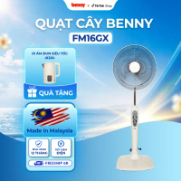 (MỞ BÁN) MUA 1 TẶNG 1: Quạt Cây Benny FM16GX, quạt đứng 3 cánh, quạt điều khiển từ xa công suất 50W