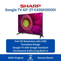 SHARP 2T-C43GH3000i / 43GH3000i / 43GH3000 2K FULL HD GOOGLE TV 43 Inch TV + Bracket