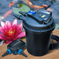 Fish pond filter, outdoor large pond purification filter barrel box, fish pond water circulation system