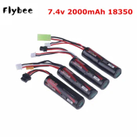 7.4V 2000mAh 18350 Li-ion Battery for airsoft Electric Water Toys Gun/Automatic Splatter Ball Rifle Paintball/Airsoft Pistol
