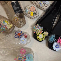 Jelly shoes with charm /Jelly shoes sudah termasuk 5pcs jibbitz/ jelly shoes jibbits / flatshoes tra