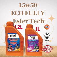 MO2 ECO FULLY 55 / PLUS 4T SAE 15W50 FULLY SYNTHETIC ESTER TECH MOTORCYCLE ENGINE OIL 1L / 1.2L