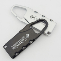 Anti-Theft Mini 3หลักรหัสผ่านกุญแจกระเป๋าเดินทางกลางแจ้งกระเป๋าเดินทางกระเป๋าถือกระเป๋าซิปโลหะผสมสังกะสีรหัส Lock