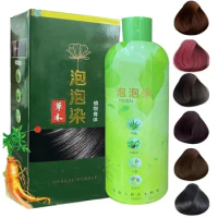 500ml 3 In 1 Black Hair Dye Coloring Shampoo Nourishes Long Lasting Men Women Bubble Gray Hair Dye Shampoo Shampoo