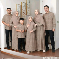 Sarimbit Andalusia by Yasmeera - Baju Muslim Wanita Gamis Dress Lebaran Koko