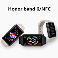 Original Honor band 6/NFC Smart Bracelet 6 1.47" AMOLED Screen Blood Oxygen Smartband Fitness Tracker Bluetooth 5.0 SpO2