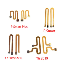 2pcs , Touch ID Sensor Flex Cable Ribbon Replacement Parts For Huawei Y6 Y7 Prime Pro 2017 Y9 2018 P Smart Plus 2019 Connector