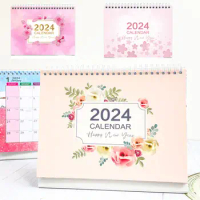 2024 Desk Calendar Standing Desktop Calendar Small Daily Planning Monthly Calendar