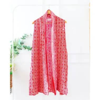 OUTER BATIK OUTER TANPA LENGAN ATASAN BATIK WANITA OUTER LENGAN BUNTUNG BATIK MODERN WANITA SLEEVELE