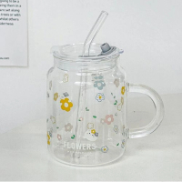 玻璃杯【401-500ml】【A款（普通蓋子）】  