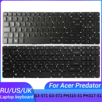 NEW Russian/US/UK laptop keyboard For Acer Predator Helios 300 G3-571 G3-572 G3-572-72YF PH315-51 PH317-51