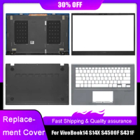 New Laptop LCD Back Top Cover For Asus VivoBook14 S14X S4500F S431F Front Bezel Palmrest Upper Bottom Base Case Rear Lid Black