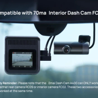 FOR 70mai Interior Cam only for 70mai Pro Plus +, A800S, 70mai A400 FC02 for A500S, A800S (Cannot use together with rear cam)