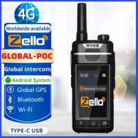 Two Way Mobile Woki Toki Ham Zello Walkie-talkie Ptt 4g Poc Radio Global network intercom