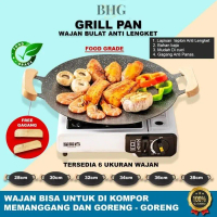 “COD”(grillpan bulat)Alat Pemanggang BBQ Panci Pemanggang Anti Lengket/grillpan bulat/Kitchenware/Gr