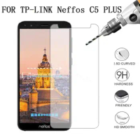 For Neffos C 5 PLUS Case Glass Premium Tempered Glass For TP-LINK Neffos C5 PLUS Screen Protector Toughened protective film