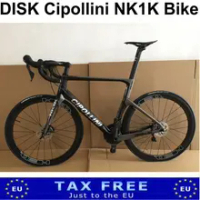T1000 DisK Cipollini NK1K Carbon Complete diy Bike Road Bicycle Glossy with 105 R7020 groupset 50mm 6 bolts Wheelset