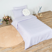 防塵蟎抗鼻敏單人四季被袋枕袋套裝 - Purple Stripes 紫色條子