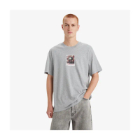 【LEVIS 官方旗艦】SILVERTAB銀標系列 男款 寬鬆版短袖T恤 / PHONE BOOTH 白 上衣 熱賣單品 16143-1338