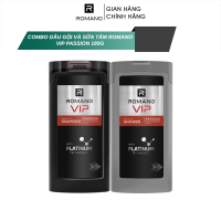 Combo Dầu gội và Sữa tắm cao cấp Romano Vip Passion  180g