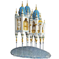 Floating Castle Model Building Toys Set with Instructions 3210 Pieces MOC Build