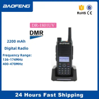 Baofeng DR-1801UV Tier 1+2 Dual Time Slot Walkie Talkie DM-1801 Updated UV Dual Band 136-174 &amp; 400-470MHz DMR Digital Radio