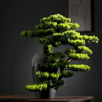 Simulated Cliff Cypress Welcoming Pine Bonsai Office Decorations Artificial Green Plants Room Decor Aesthetic Garden Decoration