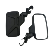 2Pcs UTV ATV Side View Mirrors Rearview Mirror Special-shaped Tube Sidemirror
