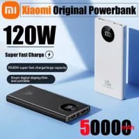 Xiaomi Portable 50000mAh High Capacity Power Bank 120W Super Fast Charging Powerbank External Battery For iPhone Samsung Huawei