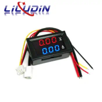 Mini Digital Voltmeter Ammeter DC 100V 10A Panel Amp Volt Voltage Current Meter Tester Detector 0.56" Dual LED Display Auto Car