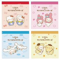 小禮堂 Sanrio x Sirotan 迷你便條本 Kitty 美樂蒂 布丁狗 大耳狗