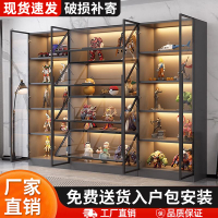 手辦樂高展示柜家用擺件模型液壓書柜柜子收納展示架玻璃展示柜