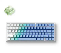 MCHOSE G75 Pro Mechanical Keyboard Arctic Snow, Matcha Latte Switch V2, 75% Layout, Cherry Profile, 