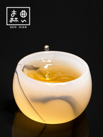 主人杯單杯琉璃杯功夫茶杯小茶盞品茗杯單個日式玻璃個人專用