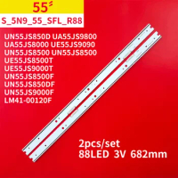Original 2Pcs/1Set LED Backlight Strip 88 Lamps for Samsung 55" TV UN55JS850D UA55JS9800 UA55JS8000 ue55js9090 UN55JS8500 UN55JS