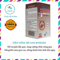Viên uống bổ gan Konigin Silymarine hỗ trợ giải độc gan dùng cho người hay uống nhiều bia rượu, ngườ