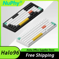 NuPhy Halo96 Mechanical Keyboard Wireless Bluetooth Hotswap 96% RGB Backlit Low Keyboard Tri-Mode Office Keyboard For Win Mac