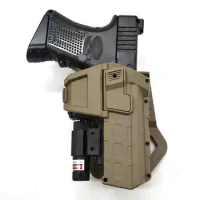 Tactical Gun Holster for Glock 19 Airsoft Pistol Case Holster Waist Belt Loop Paddle Carry Hunting Accessories
