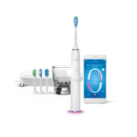 結帳再折★加贈刷頭【PHILIPS 飛利浦】Sonicare Smart鑽石靚白智能音波電動牙刷｜四色 HX9924-晶鑽白