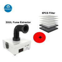 2UUL Mini Soldering Smoke Fume Extractor with Dust Fliter for Mobile Phone Repair Welding Smoke Purifier Absorber Cleaner Tool