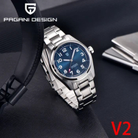 2023 New PAGANI DESIGN Men's Automatic Mechanical Watch Stainless Steel Sapphire 200M Waterproof Business Mechanical Watch