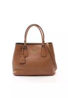 Prada 二奢 Pre-loved PRADA VIT DAINO Handbag leather light brown 2WAY