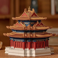 拼圖 拼裝模型 擺件 故宮兼容樂高角樓積木中國古建筑千年隼拼裝模型男孩益智玩具禮物