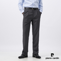 Pierre Cardin皮爾卡登 男款 暗緹花雙褶西裝褲-深灰色(5235841-97)