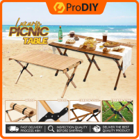 On sale Foldable Outdoor Camping Table Portable Folding Picnic Table Folding Table Wooden Dining Tab