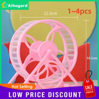 1~4PCS Hamster Wheel Large Pet Jogging Hamster Sports Running Wheel Hamster Cage Accessories Toys Small Animals Exercise Pet