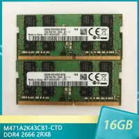 1Pcs For Samsung M471A2K43CB1-CTD DDR4 2666 16G 2RX8 PC4-2666V 16GB Notebook Memory