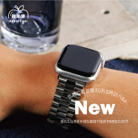 【蘋果庫Apple Cool】Apple Watch S7/6/SE/5/4 42/44/45mm 復古雙扣鋼錶帶